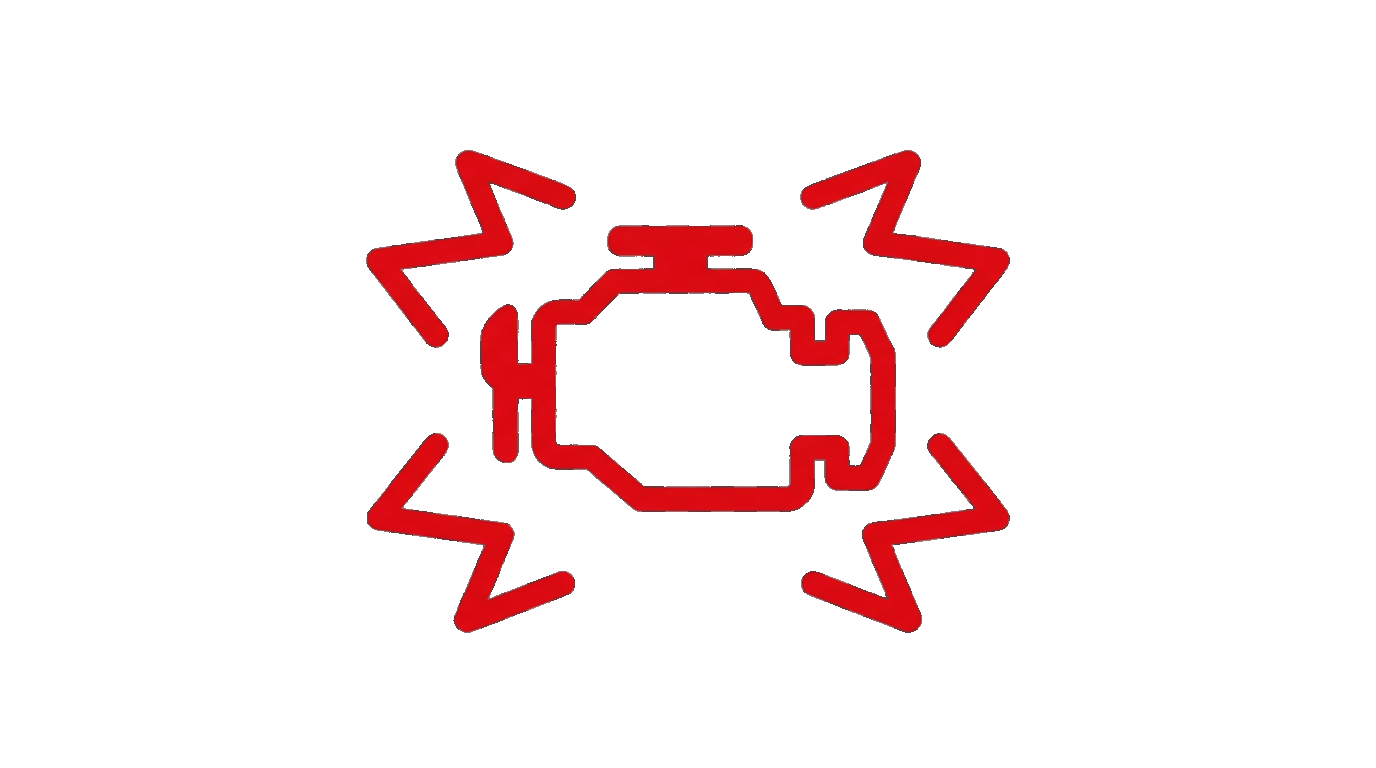 Check Engine Light (Flashing) dashboard icon